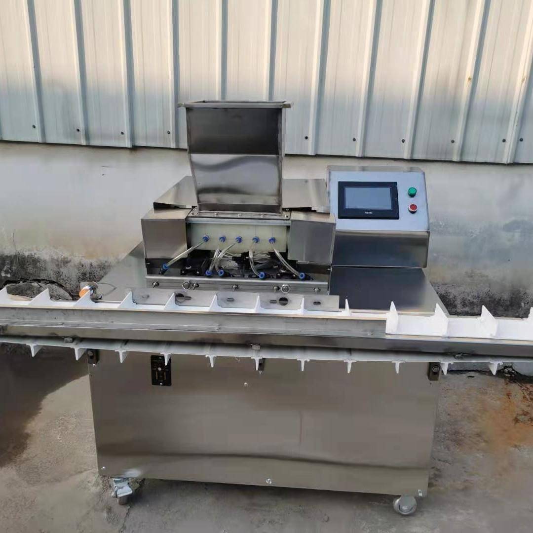 全自动数控触摸屏传送带面包夹心机蛋糕注芯机