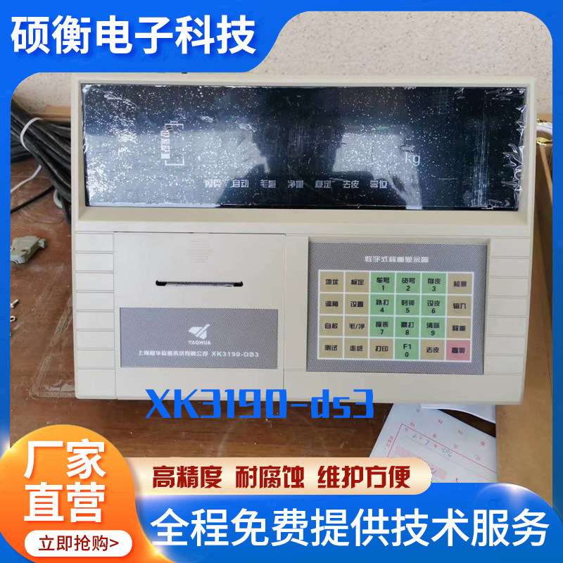 上海耀华XK3190-DS3称重显示器汽车衡大地磅数字仪表打印磅头秤头