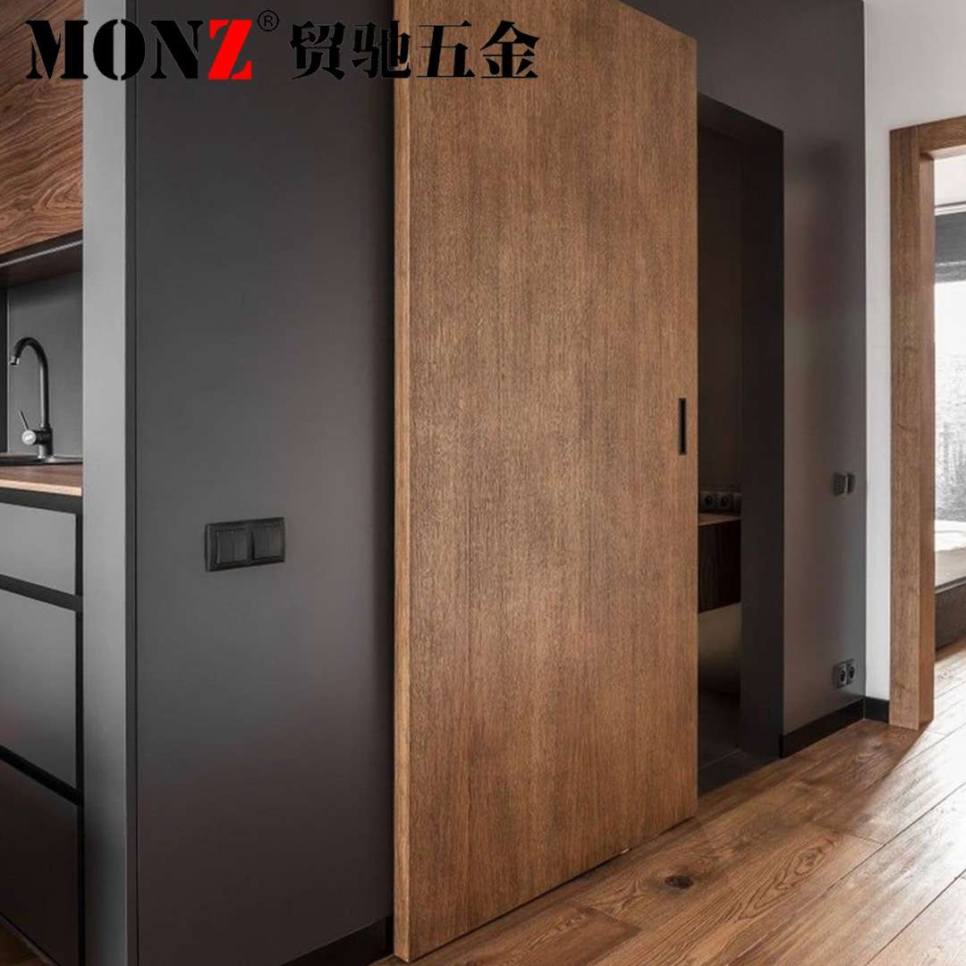 木门移门幽灵门魔术门魔鬼门墙装轨道双向缓冲阻尼吊轮吊轨铝合金