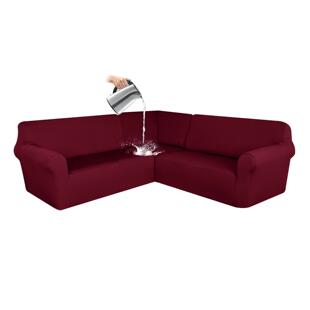 弹力菱形格防水5人座L型沙发套全包私人座派转角L型沙发套