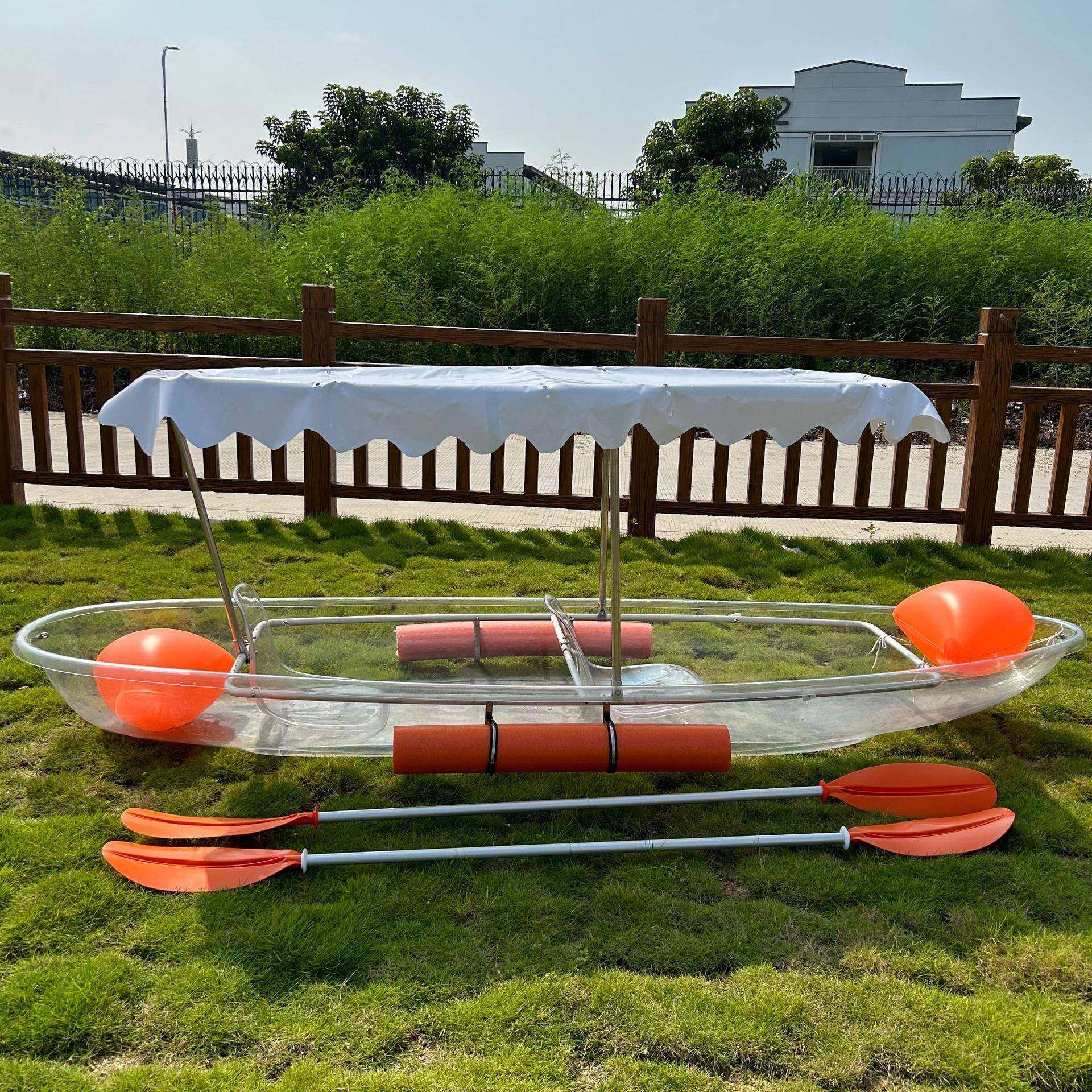 水上透明船网红玻璃船升级遮阳防晒大浮力皮划艇公园景区游玩船,农机/农具/农膜,其它农用工具,淘宝优惠券,粉丝福利购,淘宝优惠卷