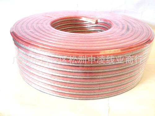 供应2X4平方音响线800芯透明金银音响线音频喇叭线工程广播线