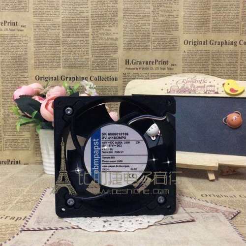 原装进口风机 48V DV4118/2NPU 1238 PWM调速 IP54防水铝框风扇