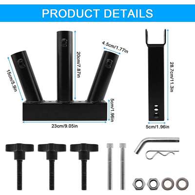 汽车旗杆座 拖车悬挂旗杆支架 Hitch Mount Flagpole Holder