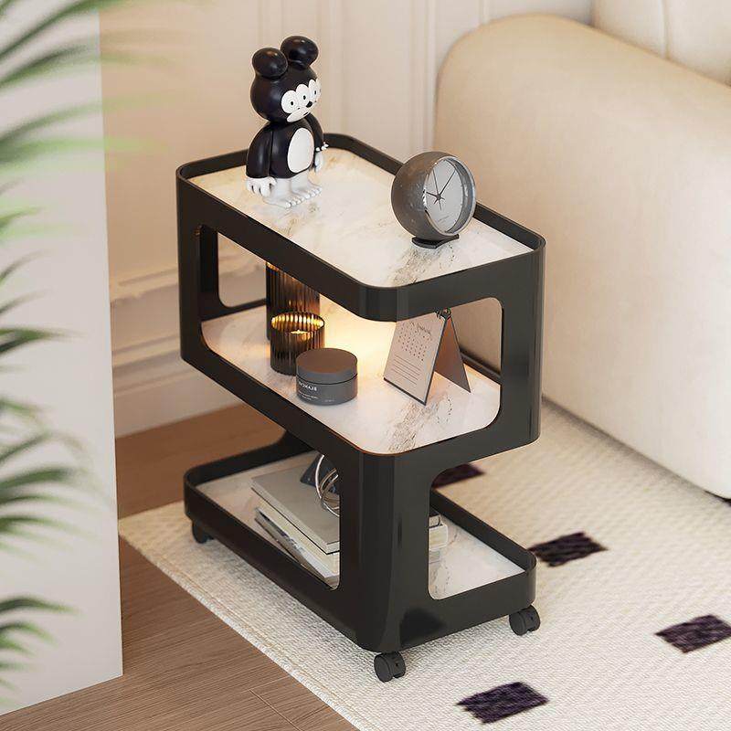 现代带轮可移动岩板沙发边几边柜家用客厅简约铁艺茶几小桌子轻奢,电子元器件市场,其它元器件,淘宝优惠券,粉丝福利购,淘宝优惠卷