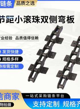 双节距小滚珠双侧弯板 规格齐全 链条双侧弯板链条C208BC212A
