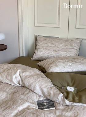 Dormir无障碍豪华200S兰精天丝四件套冰丝裸睡被套床单床单床单床