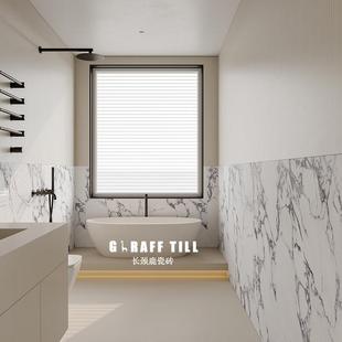 法式 厨房卫生间墙砖客厅柔光防滑地砖 肌肤釉宝格丽大理石纹瓷砖