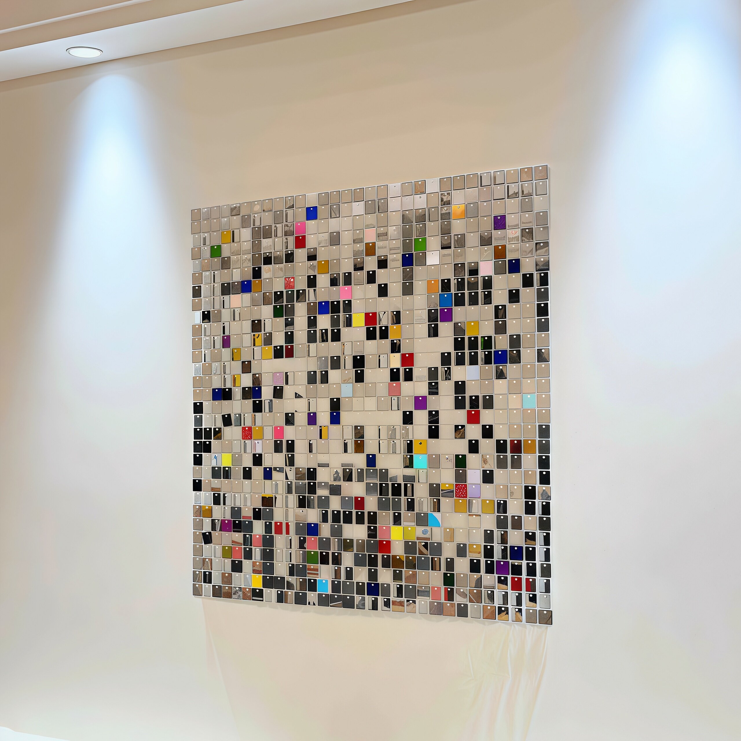 ins风风动板客厅创意装饰画大白墙面遮丑装饰中古风小众亮片挂画