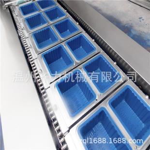 豆腐块全自动封膜机 老豆腐全自动灌装 封口机 豆腐盒包装 设备