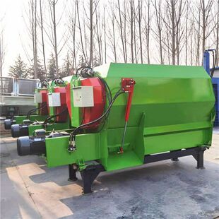 秸秆粉碎拌料机 全自动卧式混合机 干草青草搅拌机