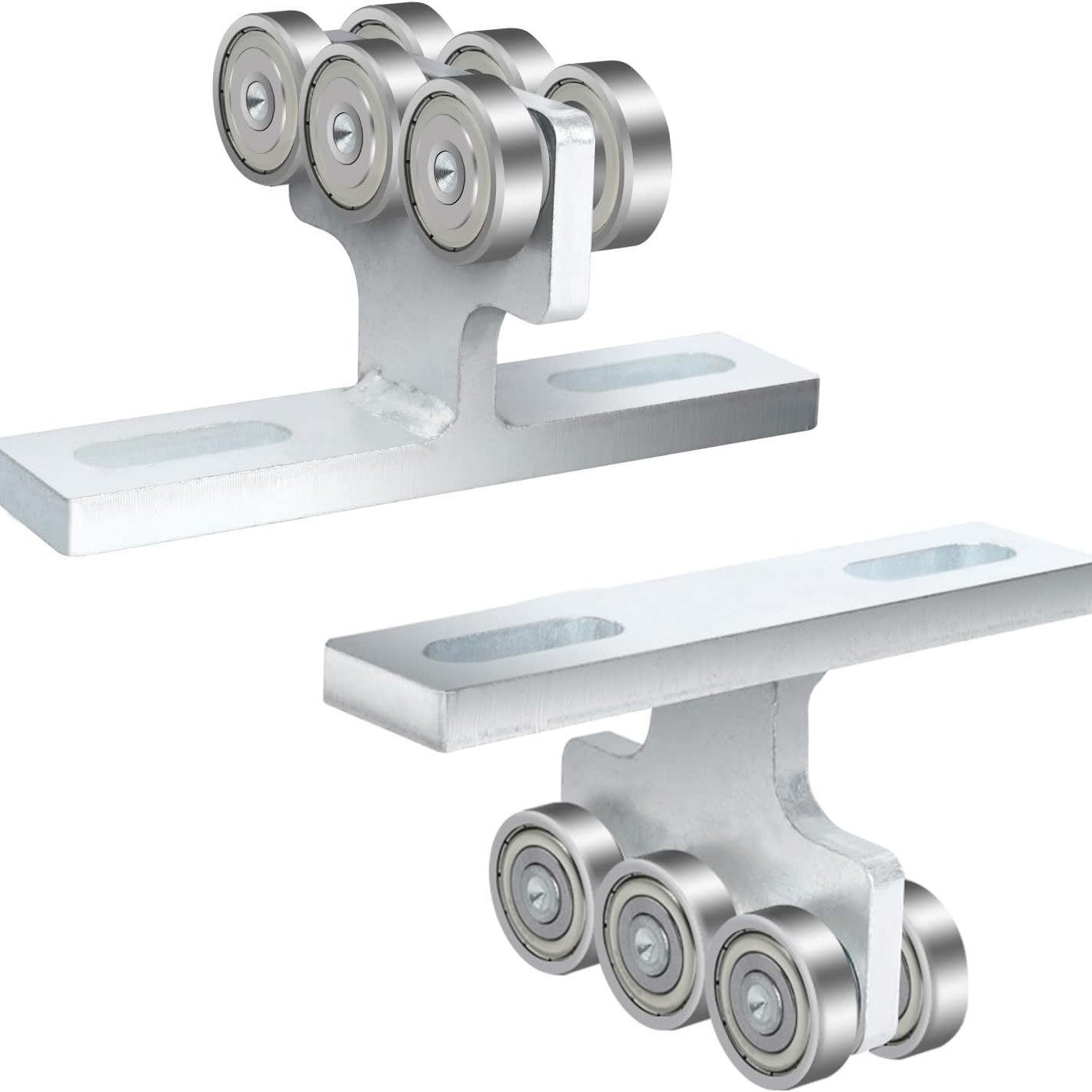 承重T型吊轮推拉滑轮轨道五金T型滑轮组件6 Wheel Trolley Assem