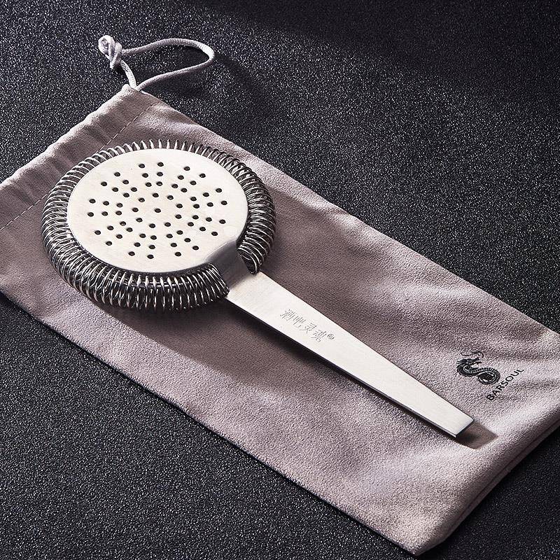 酒吧灵魂BARSOUL调酒师雾面钢圈紧密款调酒滤冰器过滤器Strainer
