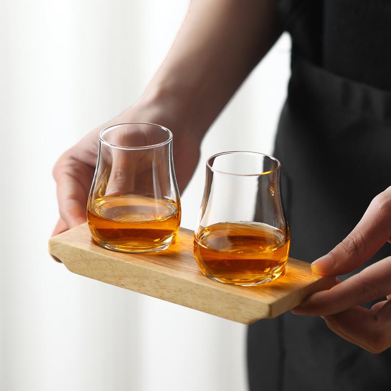 干邑杯试酒杯郁金香杯套装古典洋酒杯啤酒威士忌品鉴闻香杯带托盘