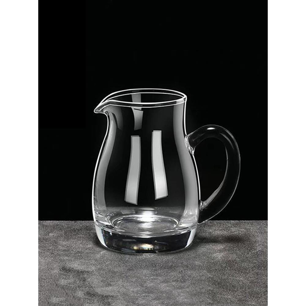 玻璃白酒分酒器80ml毫升二两高级感家用公道杯小酒杯酒壶高档迷你