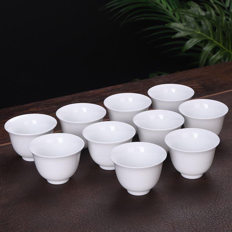 白酒杯祭祖陶瓷祭祀三钱杯酒杯白瓷白酒酒盅一口品茗杯供奉小酒杯