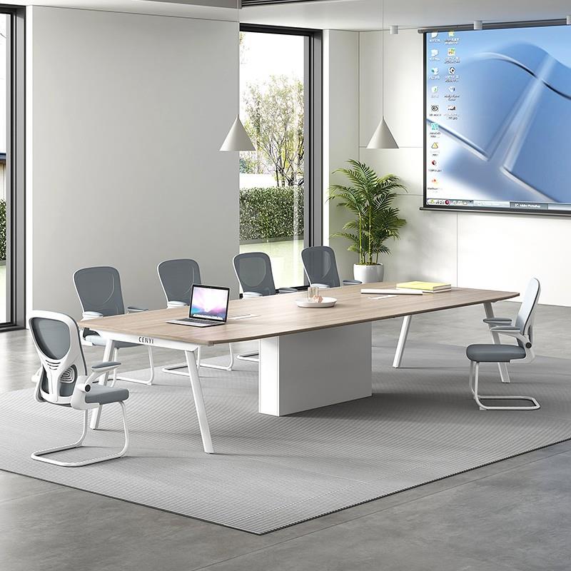 会议桌长桌简约现代会议室长条小型洽谈桌大型会客桌办公桌椅组合
