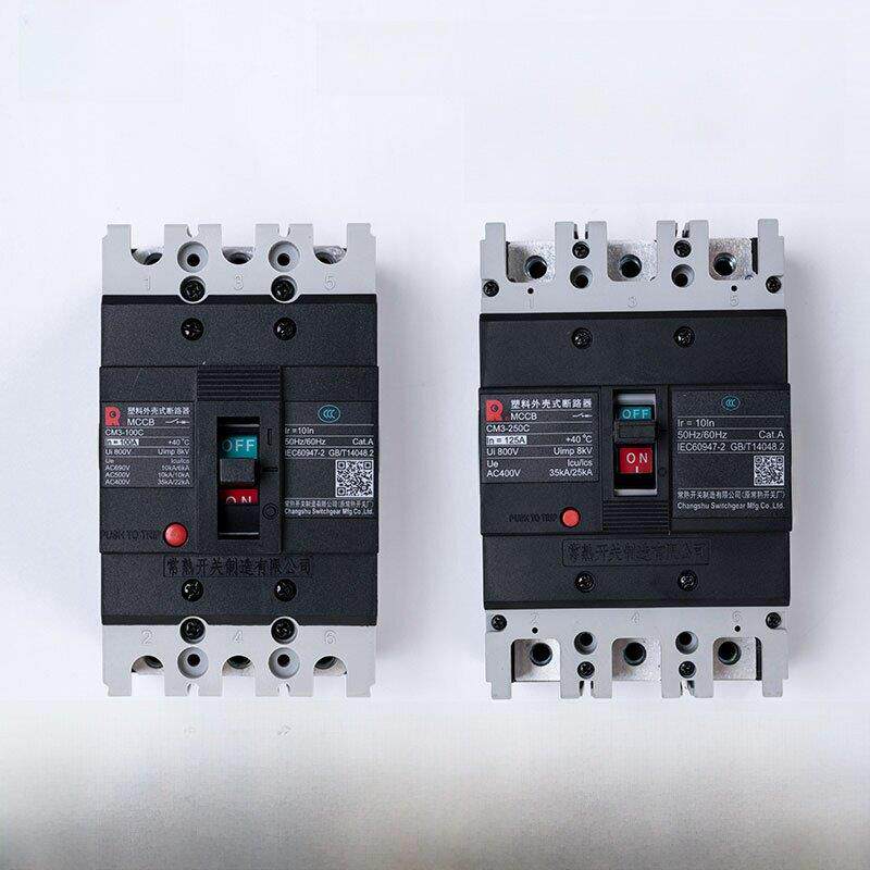 CM3塑壳断路器常熟开关厂100C-630C/3300 20A 160A 225A-630A现货