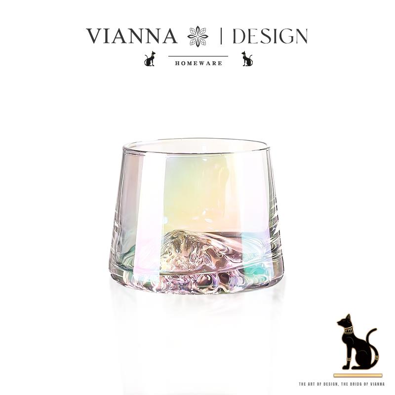 VIANNA丨清雅·Fre日式玻璃威士忌酒杯观山杯家用洋酒杯烈酒杯