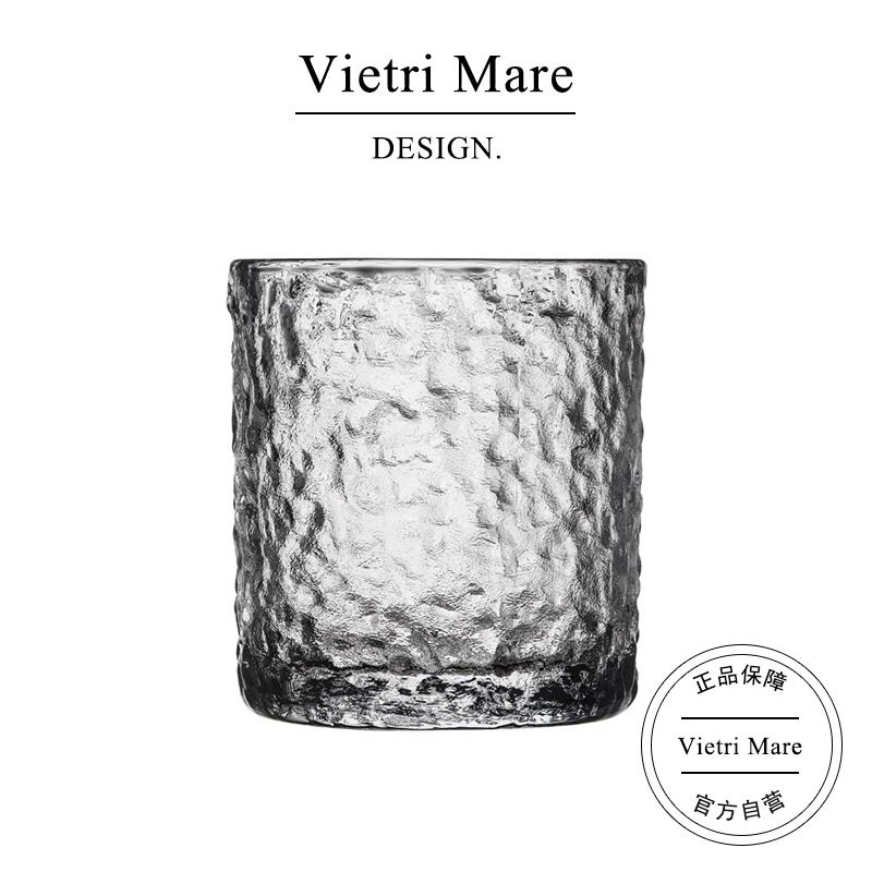 Vietri Mare玻璃杯日式锤纹磨砂洋酒杯啤酒杯高级感杯子丨法比安