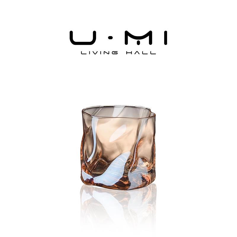 U Mi LIVING·扭纹 | 酒具洋酒杯威士忌高档北欧极简玻璃杯耐高温