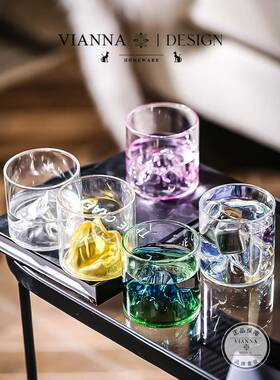 VIANNA丨EMBARK冰山杯·高颜值3D观山耐热玻璃茶杯威士忌酒杯礼物
