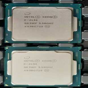 至强 E-2134   3.5g 4核心8线程正式版 一年包【侨报商行】