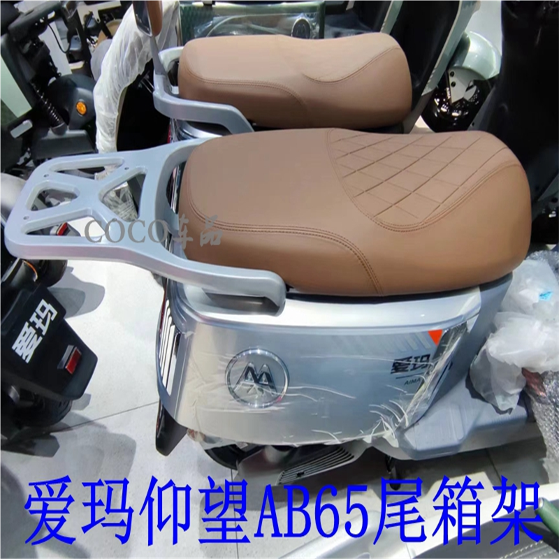适用爱玛引擎仰望电瓶车AB65货架电动车货架尾箱后备箱外卖支.