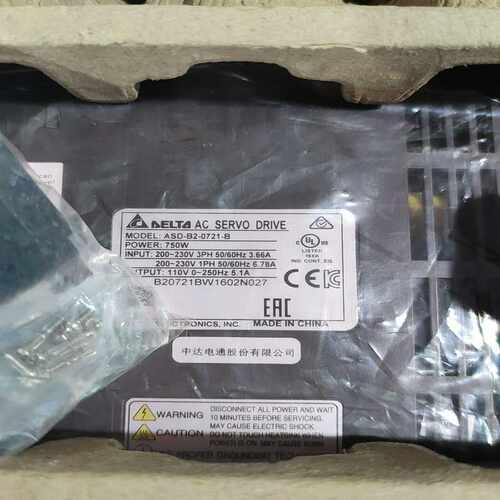 余货新的B2台达750瓦伺服驱动器ASD-B2-0721（gg设备）