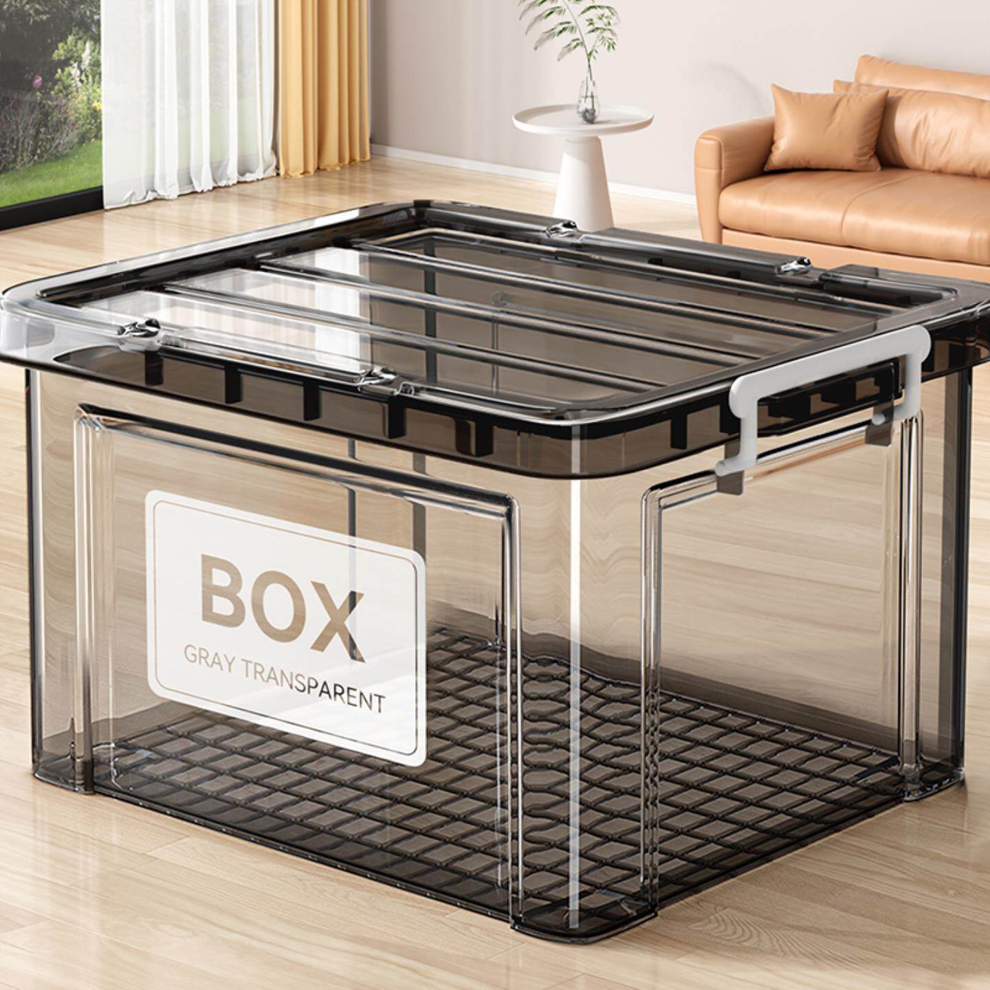 收纳箱车用后备箱储物箱收纳箱大容量杂物收纳筐搬家打包整理箱