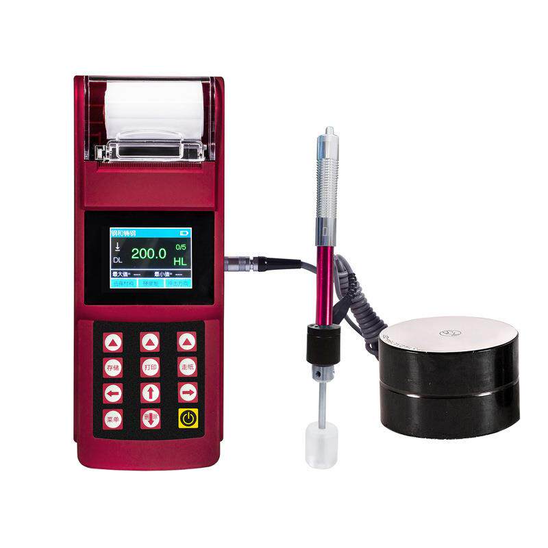 里博彩屏一体打印里氏硬度计便携式leeb160C测金属布氏洛氏硬度