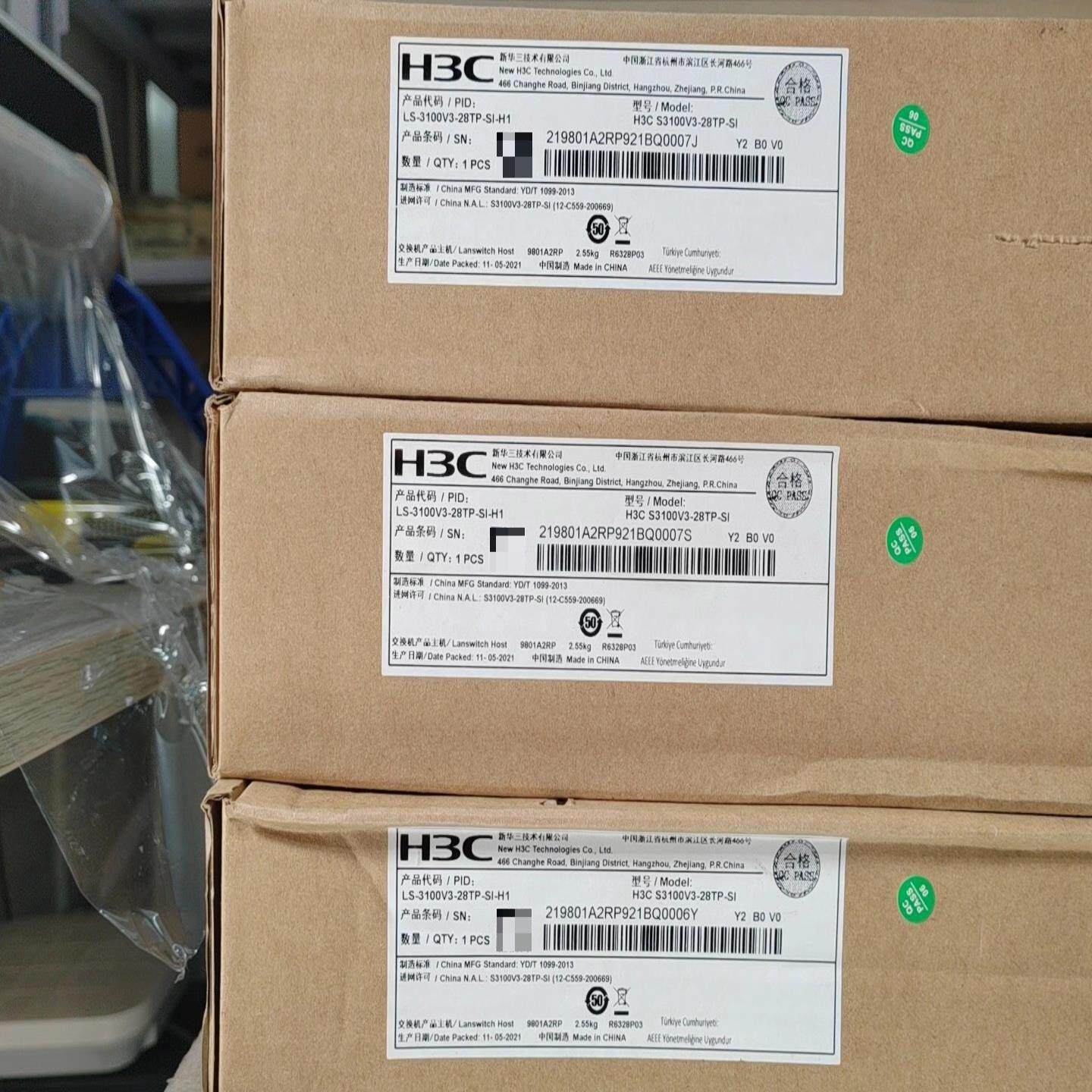 LS-3100V3-28TP-SI-H1，交换机4光，8个千询价