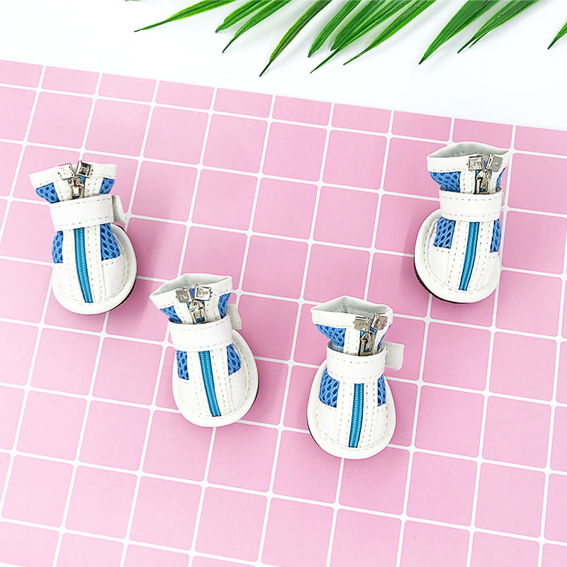 狗鞋狗狗四季狗鞋子小型犬泰迪比熊博美小狗宠物软底鞋不掉脚防掉