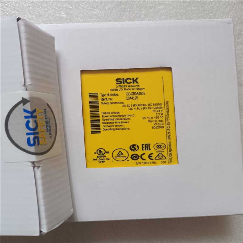 议~德国SICK西克安全继电器FX3-XTI084002货号10