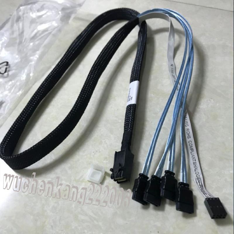**SAS阵列卡MiniSAS HD 12G数据线SFF-8643转4*SATA用LSI/Adap*