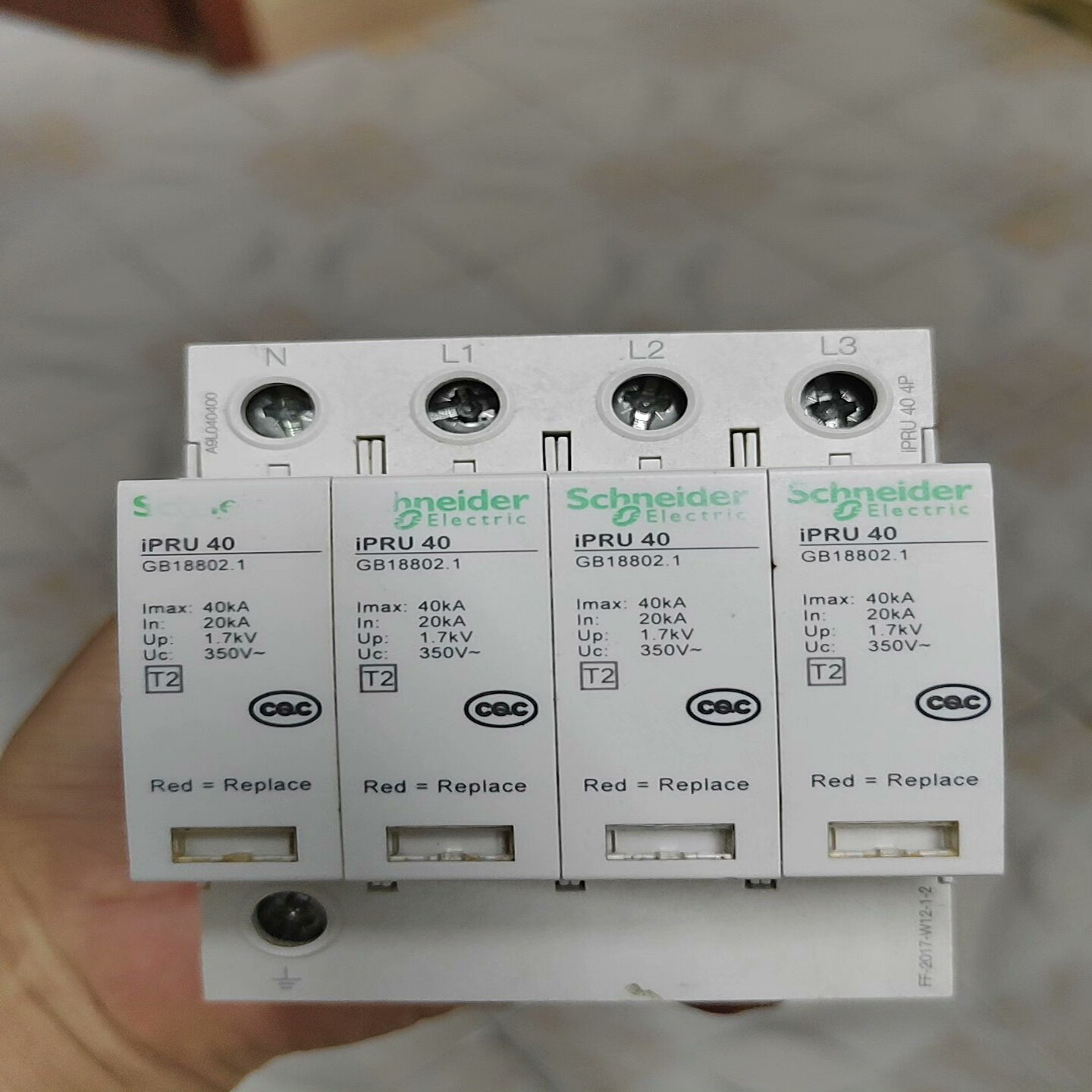 ，施耐德浪涌保护器iPRUiPRU-40KA，绿色字--议价商品