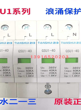 正 天水二一三GSU1-40KA 4P 浪涌保护器 天水213电涌保护断