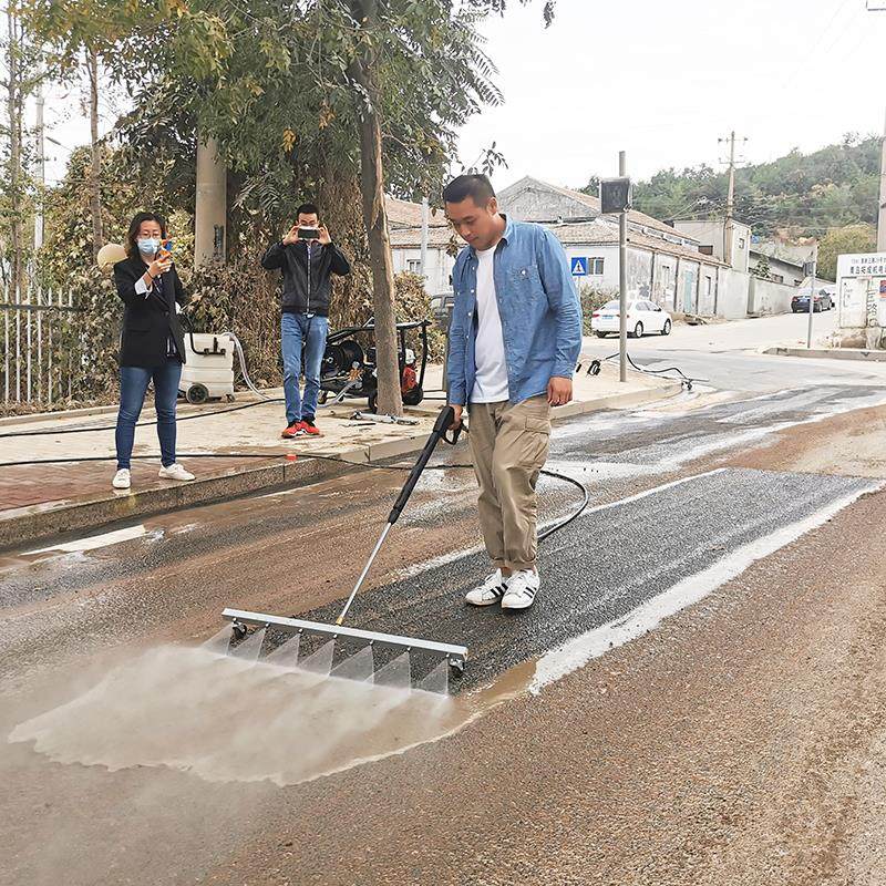 艾隆高压洗地水枪 工地冲洗多喷头洗地器 小区庭院用电动清洗机
