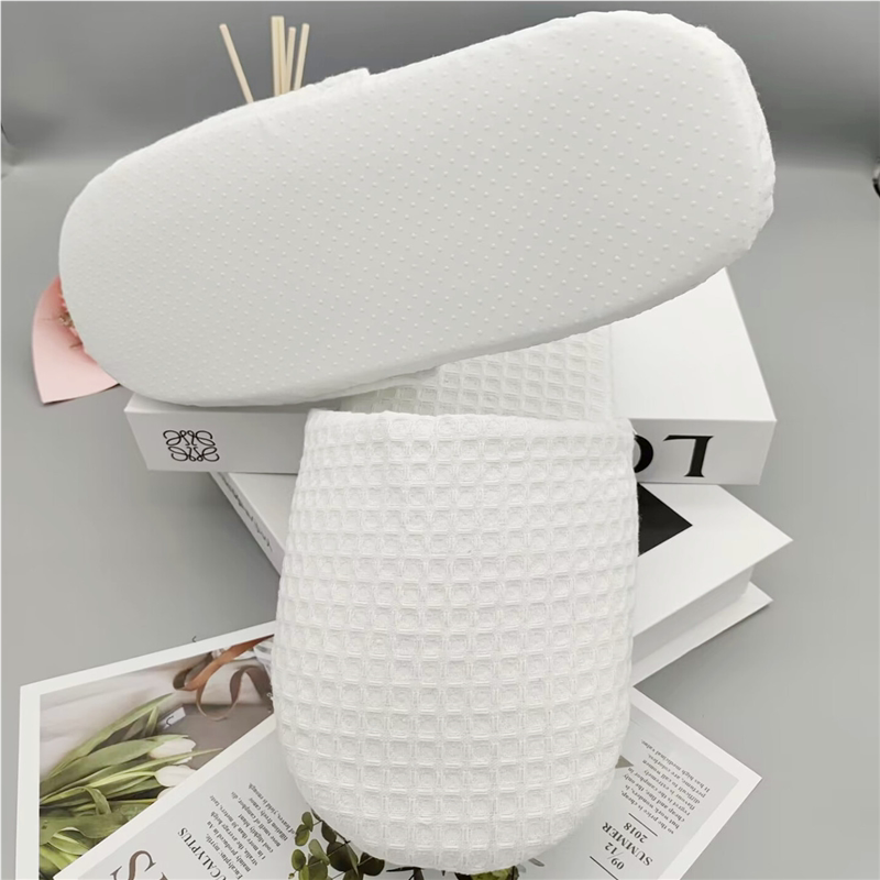 Одноразовые тапочки 10双包邮居家待客拖鞋 非一次性拖鞋 面包华夫格拖鞋 酒店拖鞋