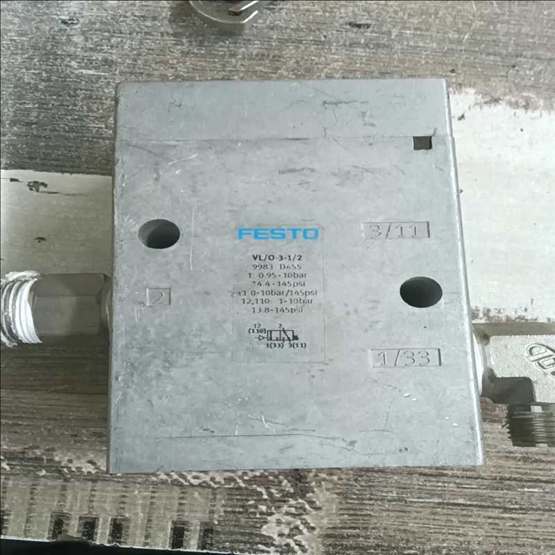FESTO VL/O-3-1/2电磁阀9983,安装未使用,(耶耶电子)