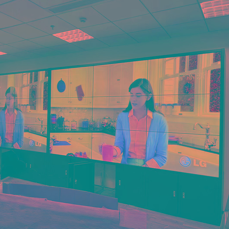 超大200寸液晶电视机多功能显示器led拼接屏酒吧监控KTV4K背景墙