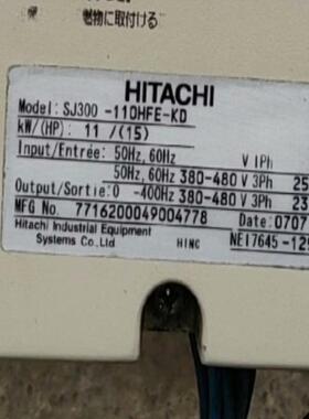 日立SJ300-110HFE-KD变频器，，三相~询价