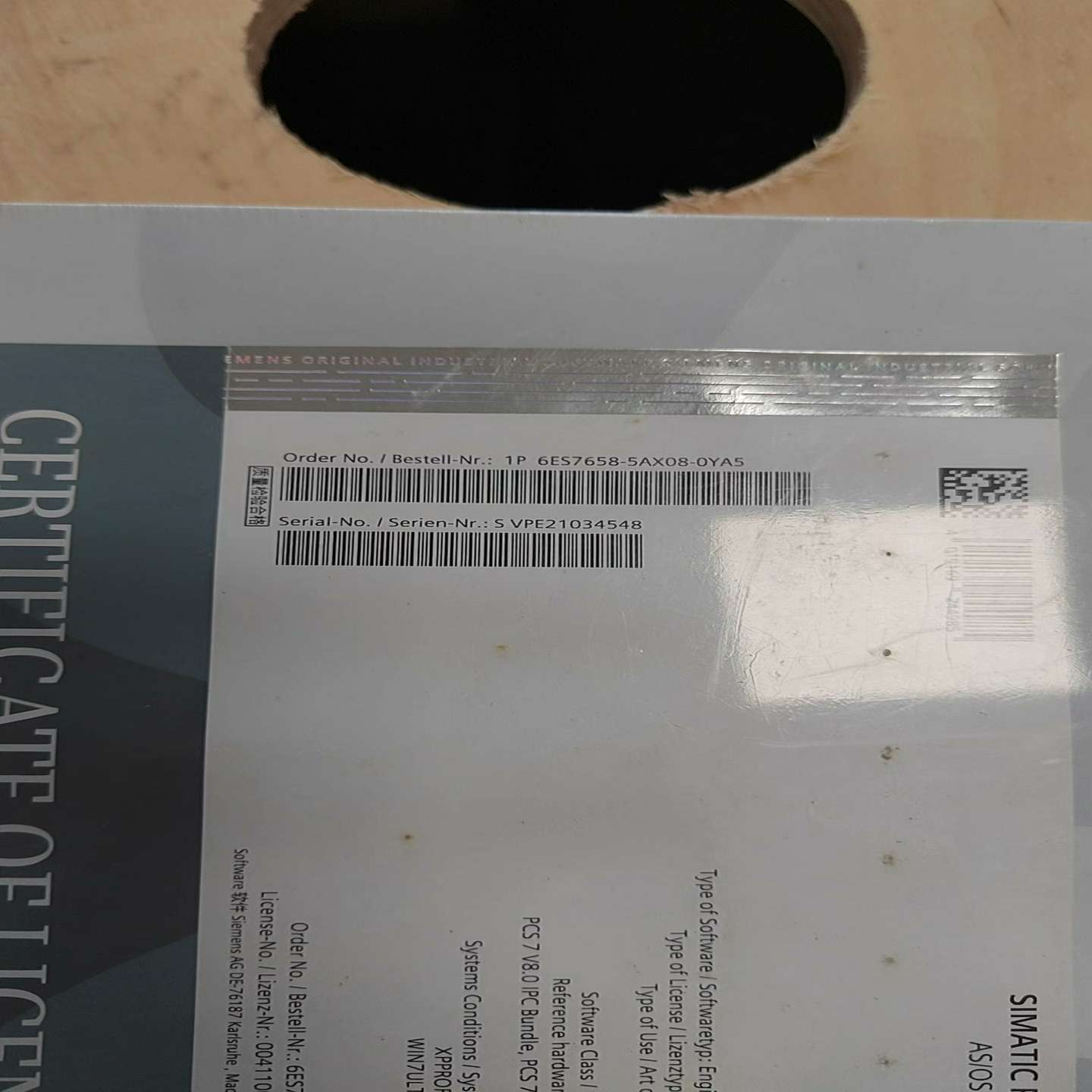 6ES7658-5AX08-0YA5未拆封实图~询价