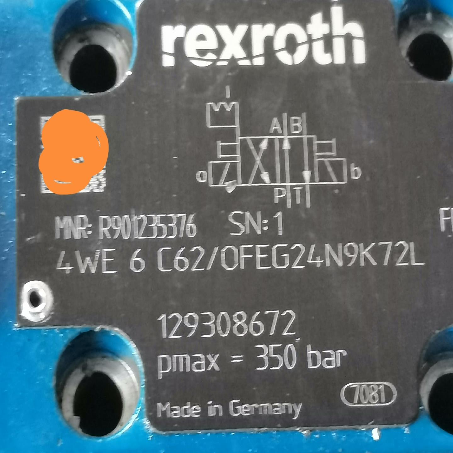 力士乐电磁阀4WE6C62 OFEG24N9K72L R90【鑫鑫商铺】