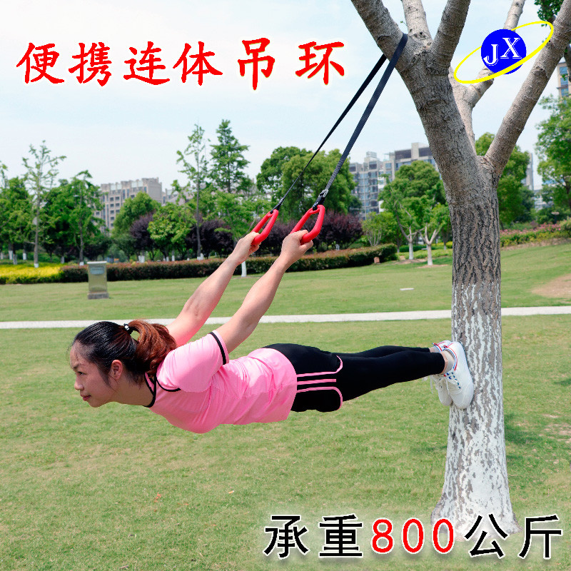 吊环健身家用单杠树上便携连体拉手把手成人儿童牵引训练广场