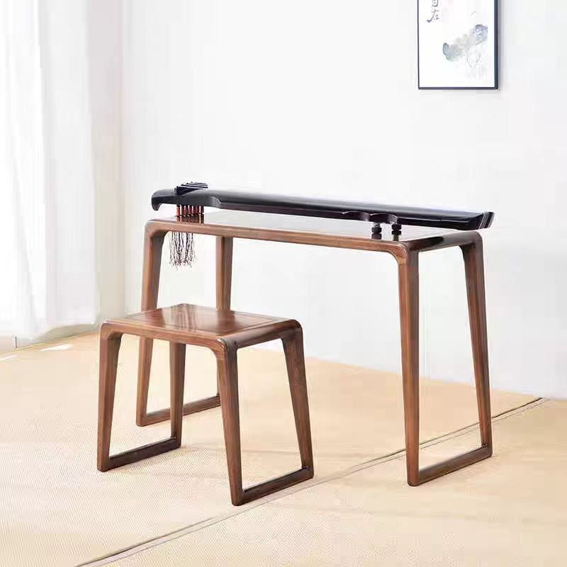 实木中式榆木桌凳共鸣古琴国学书法现代禅意简约仿古书桌古筝桌子