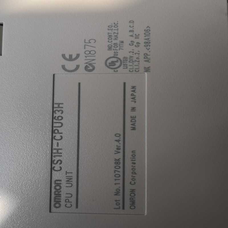 omron模块CS1H-CPU63H（夫美商行）