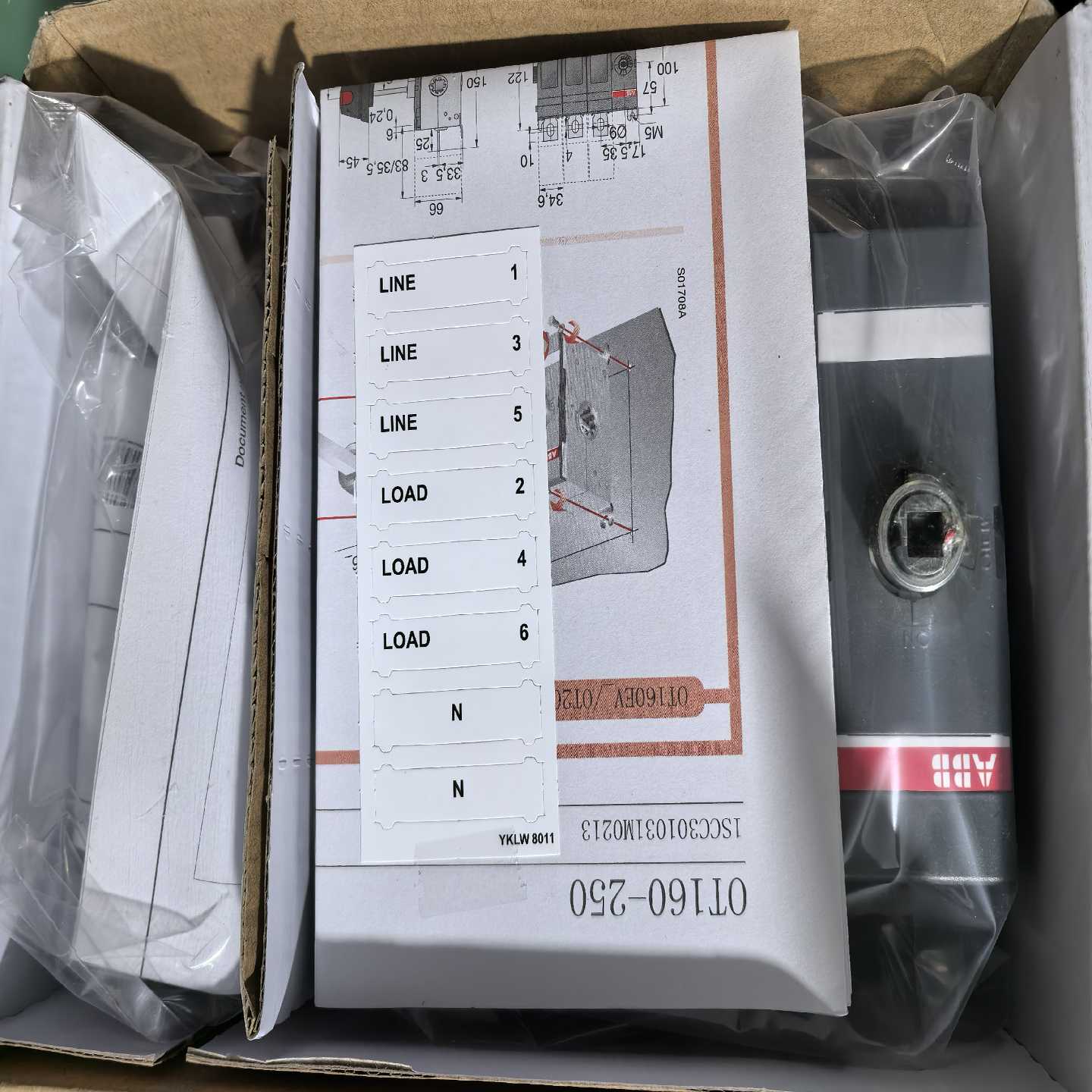 询价~ABB隔离开关，OT160EV03，2台