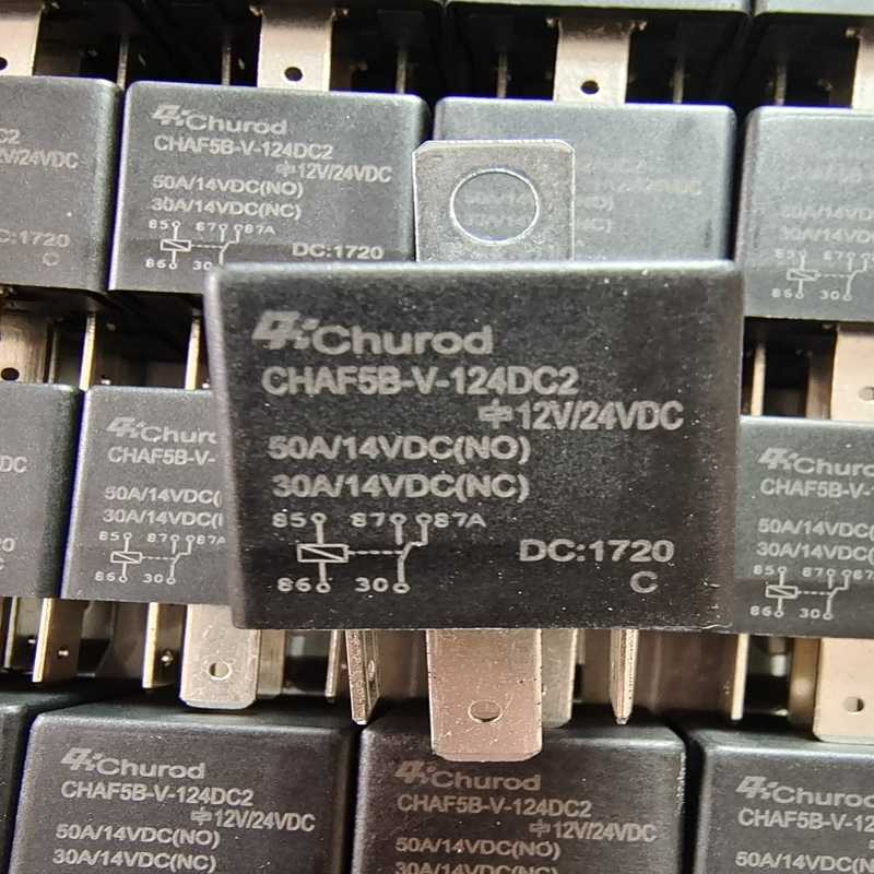 CHAF5B-V-124DC2 车载继电器 12V/24VDC 50A 汽车启动点火启停