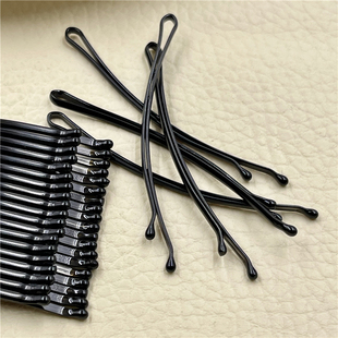 痕u型夹丸子头发夹子黑色盘发固定u形发卡女一字夹卡子隐形